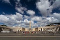 St. Peter`s Square Under Fabulous Clouds